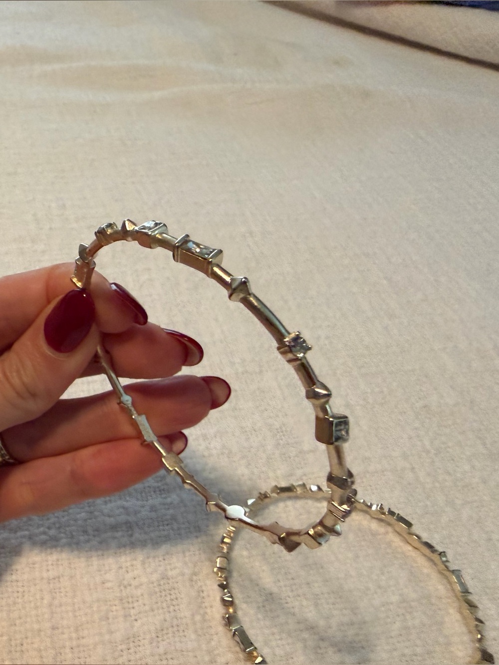 Kendra Scott Gold-Tone Crystal Stackable Bangle Set - Picture 4 of 8